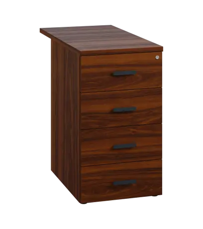 LKC 2 - 81 kontejner přístavný, 4-zásuvkový, deska 25 mm, centrální zámek, ořech královský